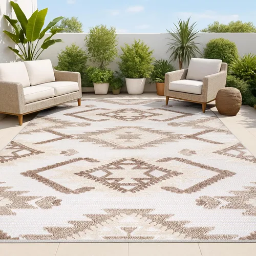 Miniatura 10 de JONATHAN Y Alfombra de pasillo Kilim Diamante Neutro para interiores y exteriores, 2 x 8 pies, color beige/gris, Sumak pelo alto y bajo para patio