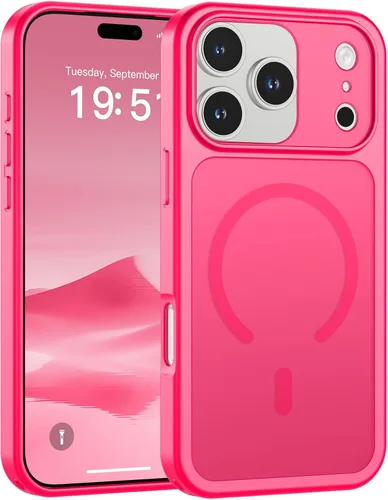 Miniatura 58 de SUPFINE Funda magnética para iPhone 11 Pro Max (compatible con MagSafe) (protección contra caídas de grado militar), delgada, translúcida mate, a