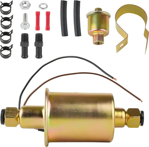 Miniatura 8 de Bomba de combustible eléctrica universal de 12 V, 5-9 PSI 30 GPH de gasolina y gasóleo, bomba de transferencia de combustible diesel para motor