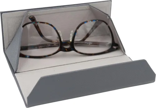 Miniatura 143 de Real Sic Funda para lentes de sol para hombres y mujeres, soporte magnético plegable para lentes de sol, inspirado en el color sólido