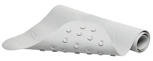 Miniatura 2 de Ubbi - Alfombrilla de baño acolchada antideslizante para bebé, con potentes ventosas, accesorios esenciales para el tiempo del baño del bebé, gris