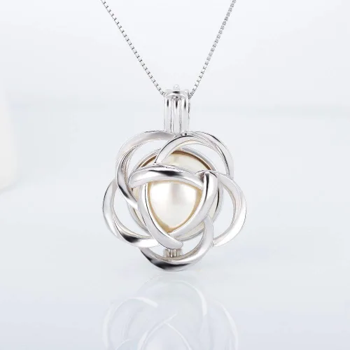 Miniatura 5 de Colgantes de plata de ley 925 con diseño de jaula grande de Edison, para manualidades, collares, pulseras y bisutería