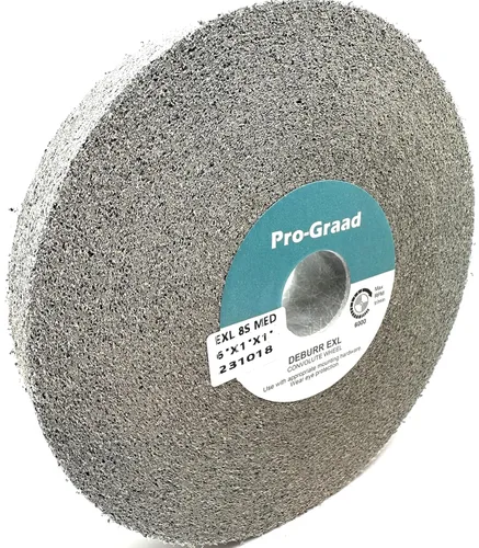 Miniatura 33 de EXL Rueda de Desbarbado - 6" x 1" x 1" 8S Fino - Carburo de Silicio - Rueda para Desbarbado, Acabado y Pulido de Metal - Convoluta - 09549-1 Pack