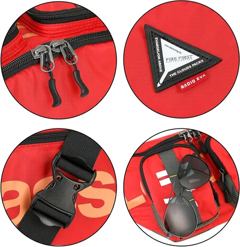 Miniatura 9 de Evangelion - Cangurera cruzada - Riñonera para cinturón, bolsas de hombro para el pecho