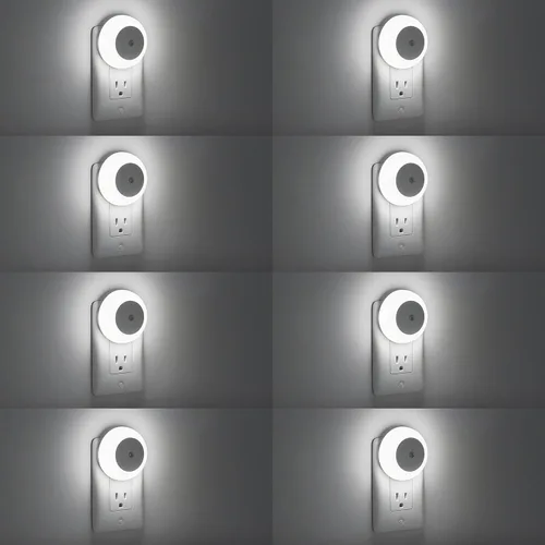Miniatura 15 de fesnne Luz Nocturna, Luces Nocturnas Enchufables en la Pared, Sensor de Atardecer a Amanecer, Luz Nocturna LED Rosa 0.5W, Juego de 2 Luces Nocturnas