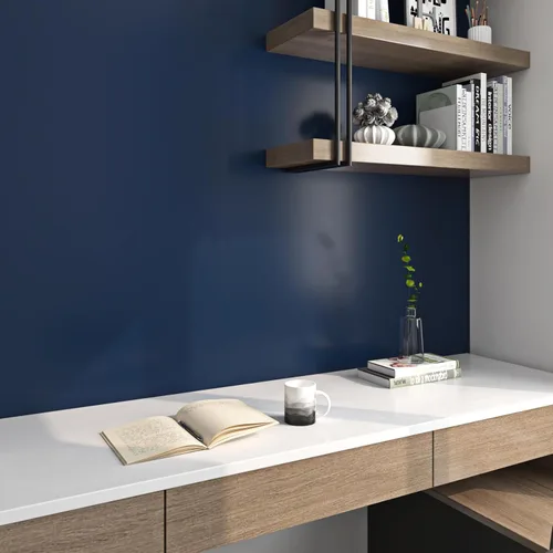 Miniatura 3 de Livelynine Papel tapiz azul real para despegar y pegar, papel de contacto azul oscuro, para aula, escritorio, papel de pared para niños, niñas