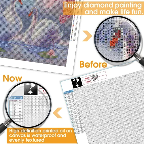 Miniatura 5 de LOMSIOY Kits de pintura de diamantes misteriosos 5D DIY Pintura al azar animal con diamantes Arte misterioso cuadrado completo taladro, bordado