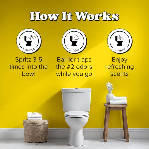 Miniatura 4 de Poo-Pourri Before-You-Go - Aerosol para inodoro, artículos esenciales de viaje, 0.34 onzas líquidas, paquete de 5 unidades en una variedad