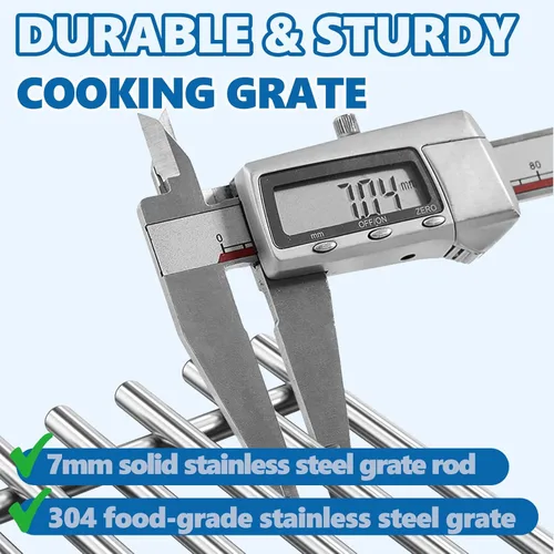 Miniatura 5 de SafBbcue 66801 Rejillas de cocina de acero inoxidable para Weber Genesis II E-210 LX S/E-240 Series Gas Grills 2017 y posteriores, para Weber