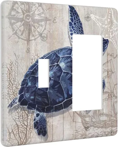 Miniatura 101 de Cubierta de interruptor de luz de palanca individual decorativa de 1 cuadrilla, placa frontal eléctrica para baño, cocina, decoración del hogar