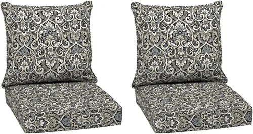 Miniatura 161 de Arden Outdoor Deep Seat Cushion Set, 24 x 24 pulgadas, Cojín para patio resistente al clima, a la lluvia y a la decoloración para silla, sofá y sofá