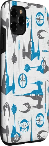 Miniatura 3 de Funda para iPhone 11 Pro Max Star Wars The Mandalorian & Grogu Signets and Starships