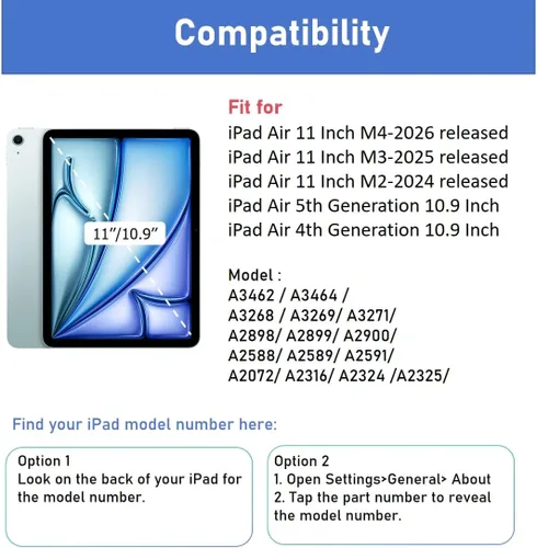 Miniatura 2 de ZtotopCase - Funda para iPad Air 4 de 10,9 pulgadas 2020, protector de pantalla integrado, funda protectora completa a prueba de golpes, compatible