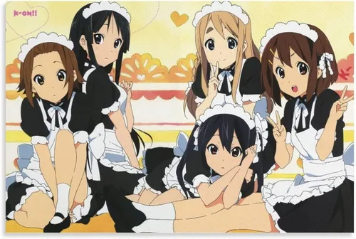 Póster de anime K-on, pintura decorativa, lienzo, arte de pared, póster de sala de estar, regalos para dormitorio, pintura de 12 x 18 pulgadas (11.8