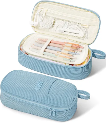 Miniatura 18 de Estuche Lindo para Lápices SUNEE, Funda Estética para Bolígrafos, Bolsa Grande para Lápices de Color con Cremallera, Almacenamiento y Organizador