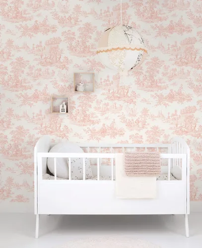 Miniatura 5 de NextWall Chateau Toile Papel Tapiz Despegar y Pegar (Rosa)