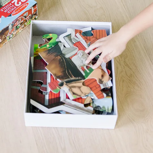Miniatura 8 de Melissa & Doug - Rompecabezas de suelo con forma de granero