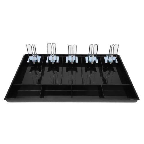 Miniatura 8 de Cajón de caja registradora, bandeja de inserción de cajón de efectivo de 16 pulgadas, con bandeja de inserción de 4, 5 cajones de billetes