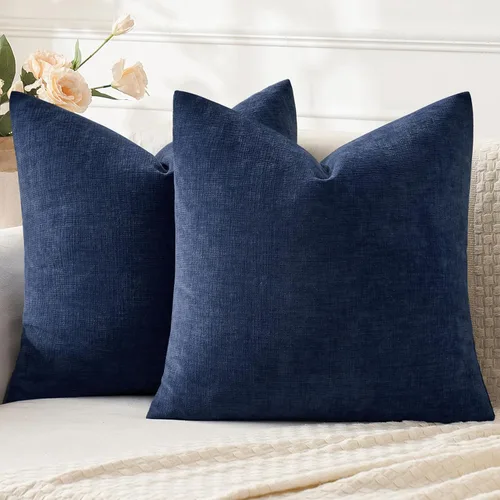 Miniatura 9 de MIULEE Juego de 2 fundas de almohada cuadradas decorativas de felpilla suave de 20 x 20 pulgadas para sofá, sala de estar y cama de color verde oliva