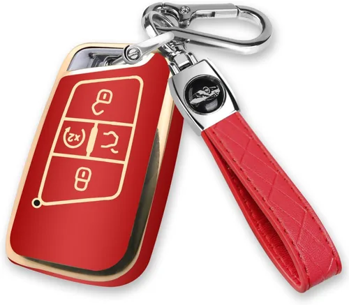 Miniatura 11 de MILD EAST - Funda para llavero Volkswagen con llavero, carcasa de llave de auto de TPU suave para Atlas Golf Alltrack Atlas Jetta Passat Arteon