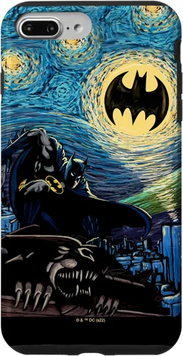 Miniatura 11 de Funda de pintura estilo noche estrellada de Batman para iPhone 13 DC Comics