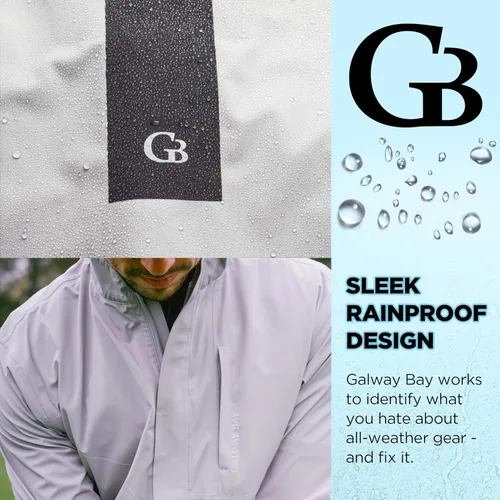 Miniatura 4 de Long Sleeve Golf Rain Jacket - Three Layer Long Sleeve Golf Jackets for Men, Lightweight and Breathable