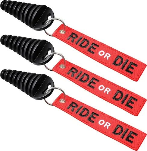 Frienda Tapón de escape de 0.6 a 1.5 pulgadas, silenciador, tapón de lavado de escape con silenciador de goma y 3 piezas de serpentina roja para
