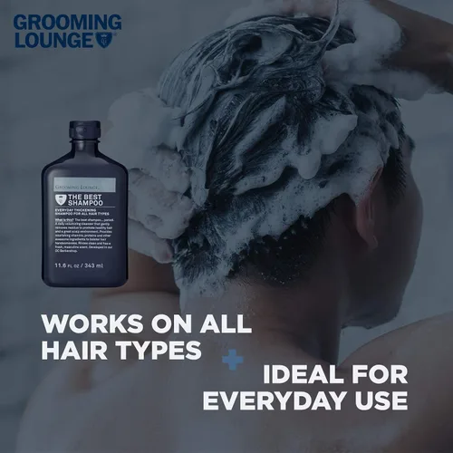Miniatura 8 de Grooming Lounge The Best Shampoo – Aclarador del cuero cabelludo, lavado de cabello con control de encrespamiento para hombres – Promueve