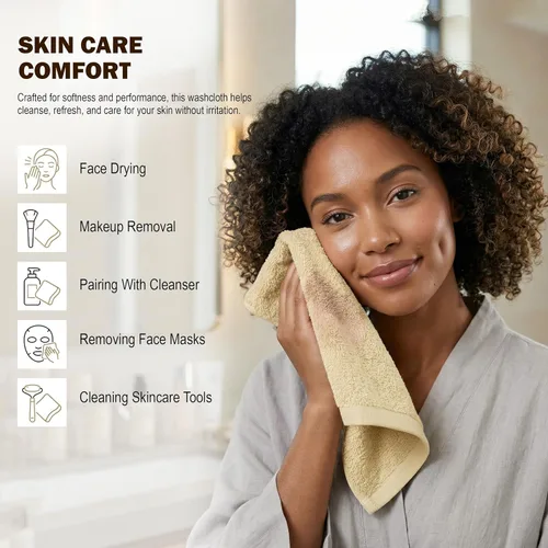 Miniatura 7 de Utopia Towels Juego de 12 paños de algodón – 100% algodón hilado en anillo, paños de franela de alta calidad, altamente absorbentes y suaves al