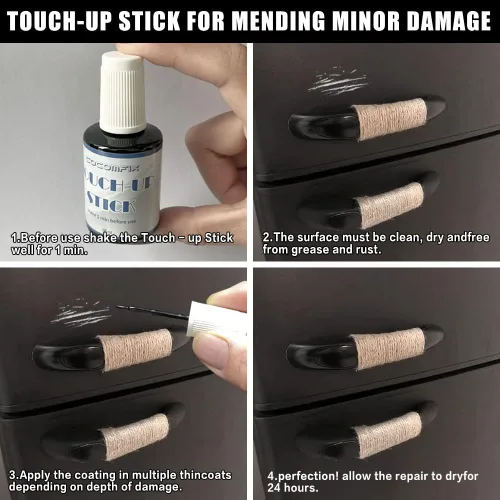 Miniatura 5 de Cocomfix Pintura de Retoque para Electrodomésticos Negros - Pintura de Retoque de Alto Brillo para Refrigeradores, Lavadoras, Secadoras