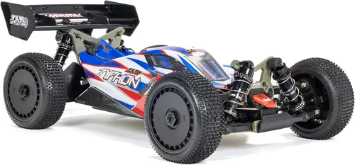 Miniatura 7 de ARRMA RC Car 1/8 TLR Tuned Typhon 6S 4WD BLX Buggy RTR (batería y cargador no incluidos), rojo/azul, ARA8406, Coches, Kit eléctrico Otros