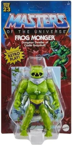 Masters of the Universe Origins Frog Monger - Figura de acción (5.5 pulgadas), color verde