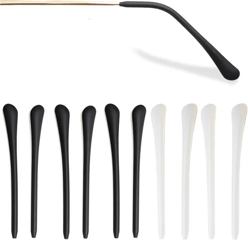 Miniatura 8 de KECHIO Puntas de silicona antideslizantes para los extremos de las gafas, almohadillas para los oídos, puntas de tubo, retenedores de gafas, puntas