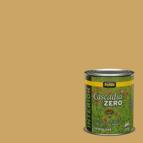 Miniatura 278 de Rodda Paint CASCADIA ZERO - Pintura plana e imprimación para interiores en uno, cuarto de galón, crema de ballet
