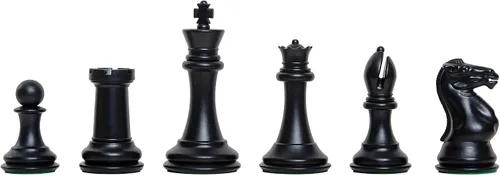 Miniatura 3 de The House of Staunton - Juego de ajedrez de plástico Fischer - Solo piezas - 4.0" King