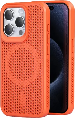 Miniatura 13 de Funda para iPhone 17 Pro Max, [compatible con MagSafe] doble capa de disipación de calor de panal de abeja, funda protectora transpirable y a prueba