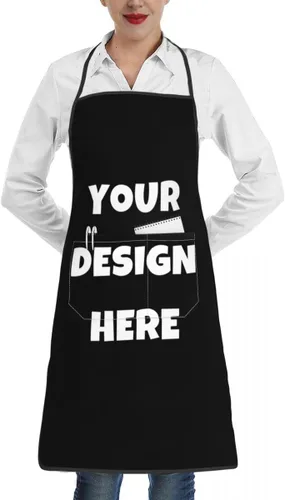 Miniatura 87 de Delantal personalizado con logotipo de imagen, nombre de texto, delantales de cocina personalizados para chef para hombres y mujeres
