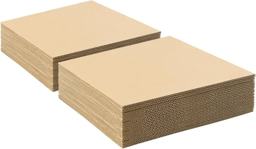 Miniatura 8 de Golden State Art, Paquete de 50 hojas de cartón corrugado de 5 x 7 pulgadas, almohadillas de cartón plano para embalaje, correo o manualidades