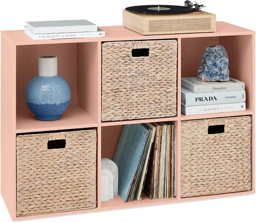 Miniatura 35 de Best Choice Products Organizador de almacenamiento de 6 cubos, abertura de estante de 13.5 pulgadas, estantería, librero, estante de exhibición