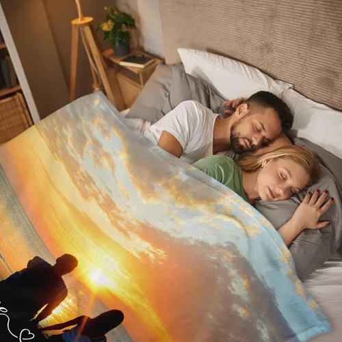 Miniatura 8 de Envío al día siguiente, manta musical personalizada con foto - impresa en EE. UU., mantas personalizadas con foto para adultos y niños, regalos