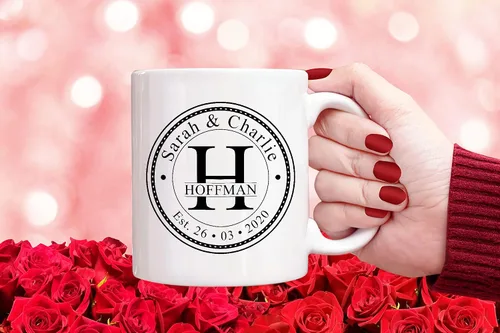 Miniatura 2 de Tazas personalizadas de regalo de boda de aniversario, regalos personalizados para el día de San Valentín, taza de café de cumpleaños, regalos