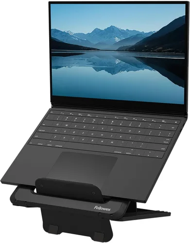 Fellowes Soporte para portátil para escritorio Breyta™ Soporte ajustable 100% reciclable para laptop para el hogar y la oficina - Soporte portátil