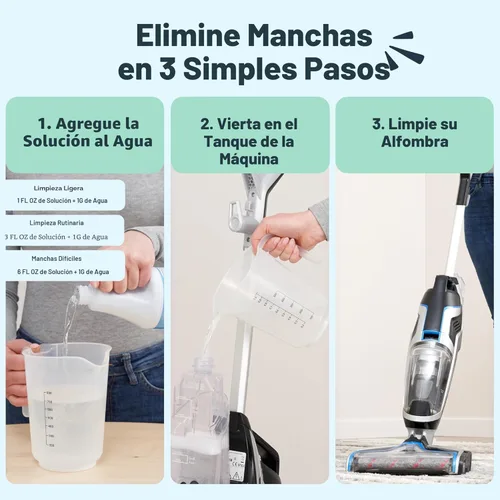 Miniatura 8 de Solución y desodorante Carpet Miracle para limpiar alfombras para Hoover, Bissell, Rug Doctor, Kenmore