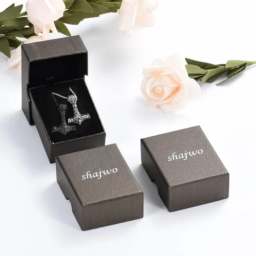 Miniatura 7 de shajwo Mjolnir Thors - Collar de urna de martillo para cenizas para hombres, celta, nórdico, vikingo, joyería de cremación para mujer, recuerdo
