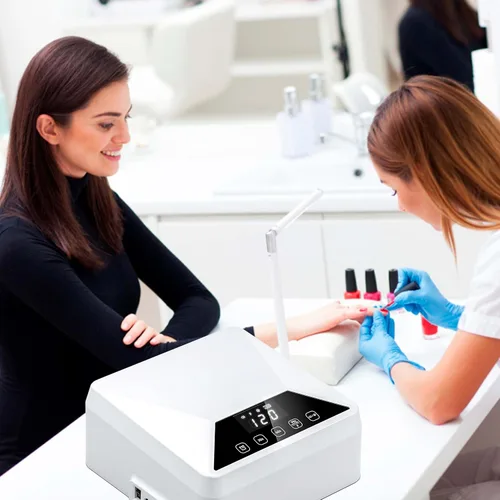 Miniatura 8 de Lámpara de pie UV, lámpara UV recargable de 78 W para pies, secador de uñas LED con soporte telescópico oculto, esmalte de uñas inalámbrico