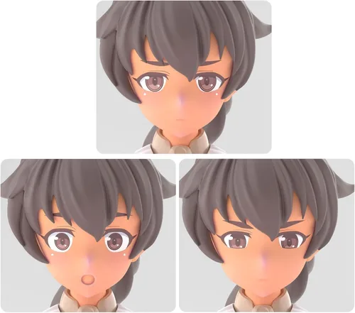 Bandai Hobby - 30 Minute Sisters - Opción de piezas faciales Juego de expresión facial 6 [Color C] 30 MS Kit de modelo