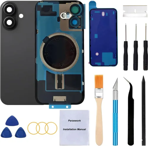 Miniatura 26 de Reemplazo de cristal trasero OEM para iPhone Xs de 5.8 pulgadas con kit de herramientas de reparación y adhesivo preinstalado (Oro)