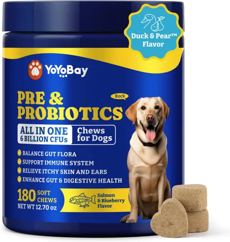 Miniatura 12 de Probióticos para Perros - Probióticos para Perros para la Salud Digestiva, Levadura, Piel Con Picazón, Salud Intestinal, Inmunidad y Piel - 6 Pato