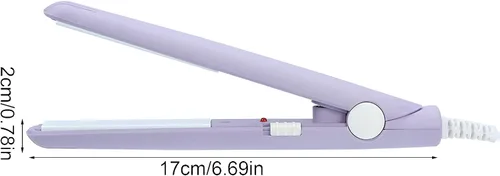 Miniatura 9 de Plancha de pelo simple, tamaño pequeño, mini rizador de plancha, para cabello rizado y liso