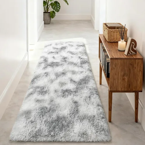 Miniatura 14 de Merelax Alfombra Moderna Suave y Esponjosa Shaggy para Dormitorio Sala de Estar Decoración de Sillas Pequeñas Alfombras Tapetes para Pies Piso, Verde